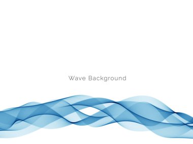 Mavi dalga tasarımı soyut arkaplan vektörü