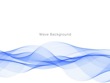 Modern Mavi dalga tasarım arka plan vektörü