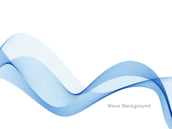 Modern Blue Wave Design Background Vector — Stock Vector