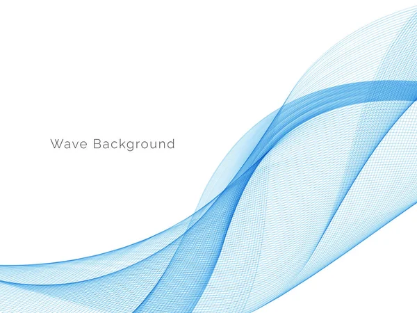Modern Blue Wave Design Háttér Vektor — Stock Vector