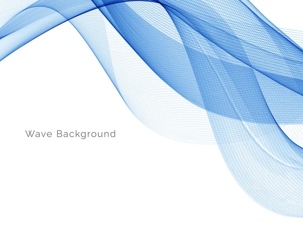 Modern Mavi dalga tasarım arka plan vektörü