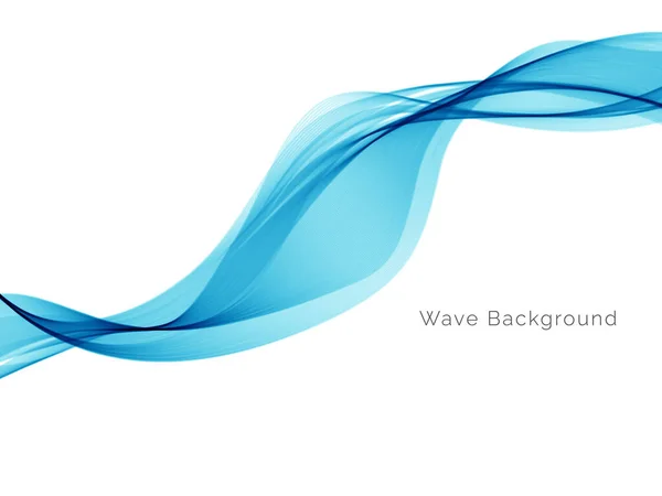 Abstract Decorative Blue Wave Background Vector — Stock Vector