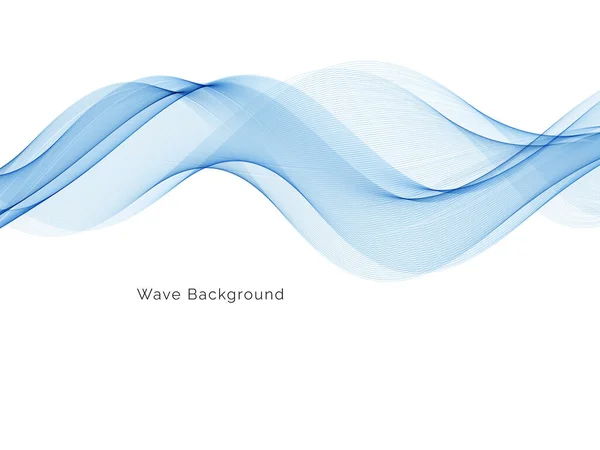 Blaue Welle Modernen Stilvollen Hintergrund Vektor — Stockvektor