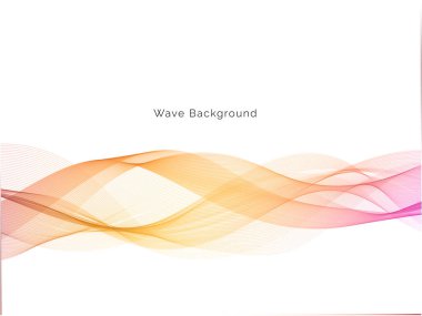 Renkli dalga tasarımı modern arkaplan vektörü