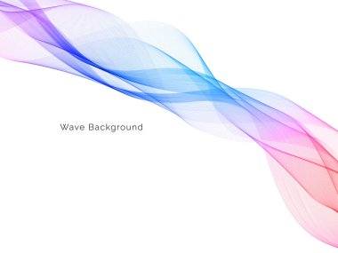 Renkli dalga tasarımı modern arkaplan vektörü