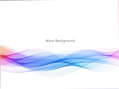 Renkli dinamik dalga tasarımı stil arkaplan vektörü