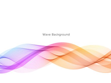 Renkli dalga tasarımı modern arkaplan vektörü