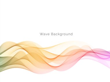 Renkli dalga tasarımı modern arkaplan vektörü