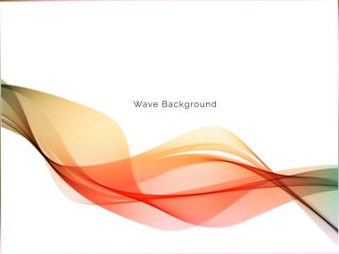 Renkli dinamik dalga tasarımı stil arkaplan vektörü