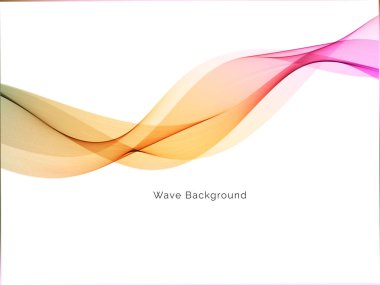 Renkli dinamik dalga tasarımı stil arkaplan vektörü