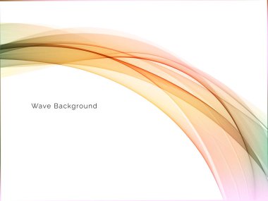 Renkli dinamik dalga tasarımı stil arkaplan vektörü