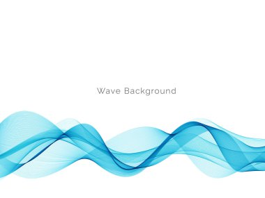 Modern mavi dalga stil dinamik arkaplan vektörü