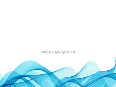 Mavi dalga tasarımı minimum hareket arkaplan vektörü