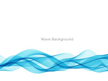 Mavi dalga tasarım arkaplan vektörü