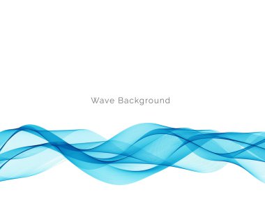 Mavi dalga tasarım arkaplan vektörü