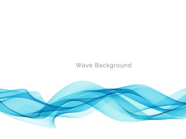 Mavi dalga tasarımı minimum hareket arkaplan vektörü