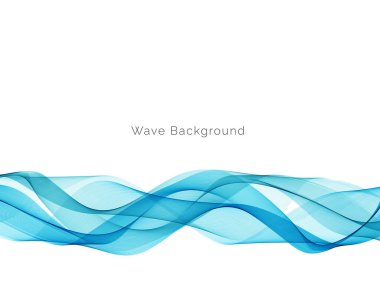 Mavi dalga tasarımı minimum hareket arkaplan vektörü