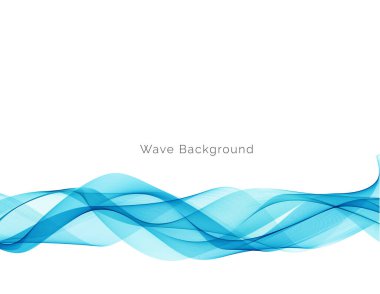 Mavi dalga tasarımı minimum hareket arkaplan vektörü