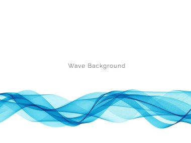 Mavi dalga tasarımı minimum hareket arkaplan vektörü