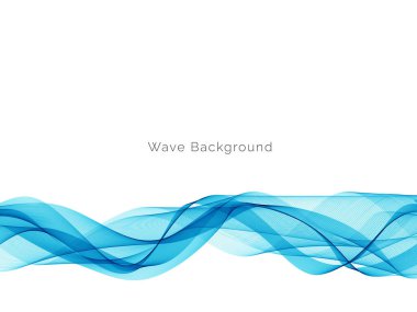 Mavi dalga tasarımı minimum hareket arkaplan vektörü