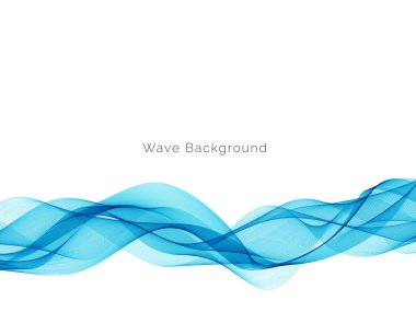 Mavi dalga tasarımı minimum hareket arkaplan vektörü