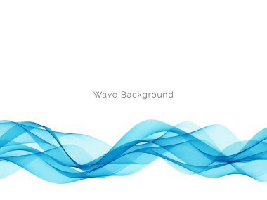 Mavi dalga tasarımı minimum hareket arkaplan vektörü