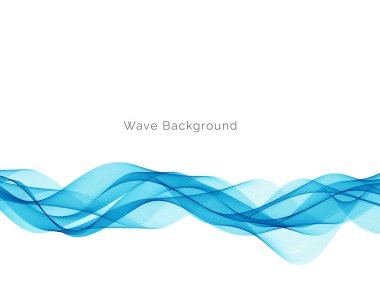 Modern mavi dalga stil dinamik arkaplan vektörü