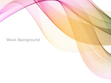 Modern renkli dalga tasarımı arkaplan vektörü