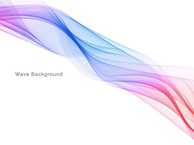 Renkli dalga tasarımı modern arkaplan vektörü