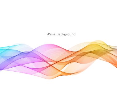 Renkli dalga tasarımı modern arkaplan vektörü