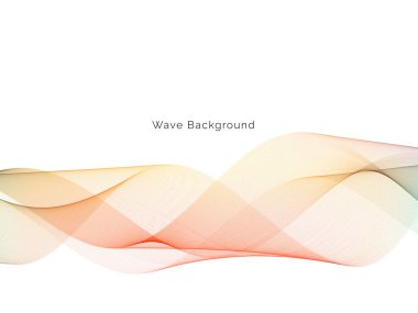 Renkli dinamik dalga tasarımı stil arkaplan vektörü