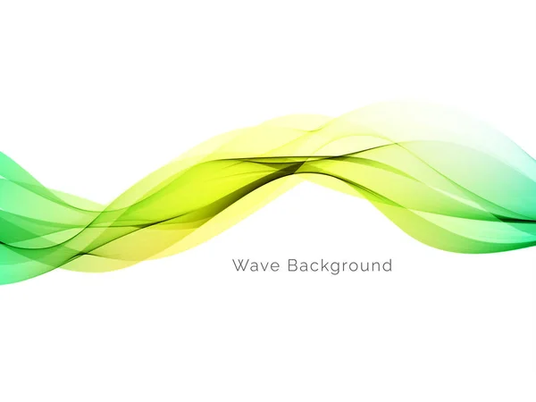 Барвистий Динамічний Дизайн Хвилі Стильний Вектор Тла — стоковий вектор