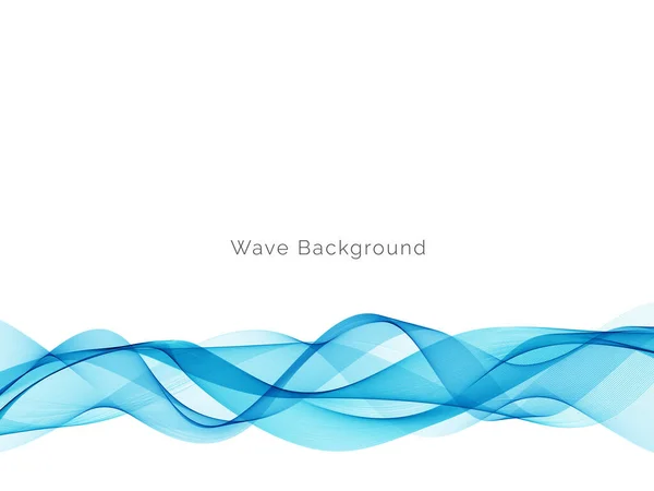 Сучасні Сині Хвилі Стильний Динамічний Вектор Фону — стоковий вектор