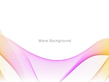 Pürüzsüz renkli dalga arkaplan vektörü