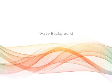 Pürüzsüz renkli dalga arkaplan vektörü