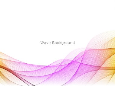 Renkli akış dalga tasarım vektörüyle soyut arkaplan