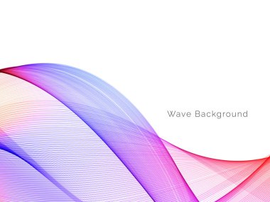 Çekici modern dalga konsepti dekoratif arka plan vektörü