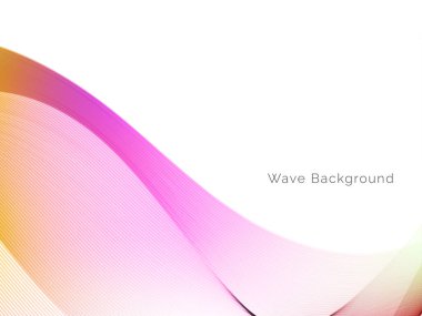 Renkli dalga tasarım vektörüyle dekoratif arkaplan