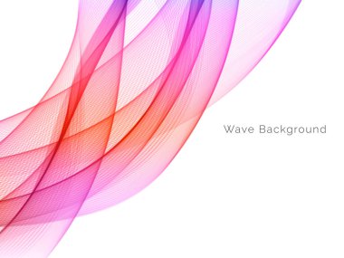 Renkli dalga tasarım vektörüyle dekoratif arkaplan