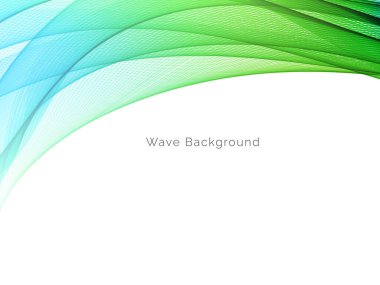 Renkli dalga tasarım vektörüyle dekoratif arkaplan