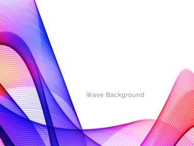 Renkli akış dalga tasarım vektörüyle soyut arkaplan