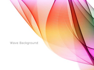 Çekici modern dalga konsepti dekoratif arka plan vektörü