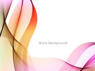 Çekici modern dalga konsepti dekoratif arka plan vektörü