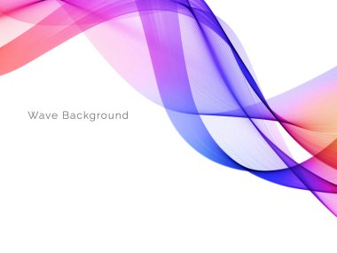 Pürüzsüz renkli dalga arkaplan vektörü