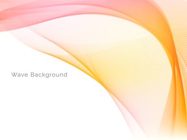 Renkli akış dalga tasarım vektörüyle soyut arkaplan