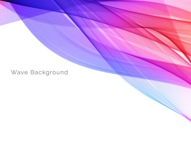 Renkli dalga tasarım vektörüyle dekoratif arkaplan