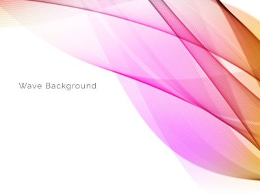 Pürüzsüz renkli dalga arkaplan vektörü