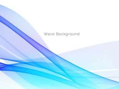 Çekici modern dalga konsepti dekoratif arka plan vektörü