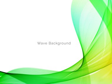 Çekici modern dalga konsepti dekoratif arka plan vektörü