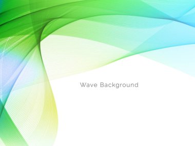 Renkli akış dalga tasarım vektörüyle soyut arkaplan